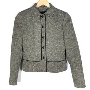 Devon Hall 100% wool collared blazer suit jacket size 4P? 4 petite